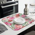 thumbnail image 6 of Microfibre Drying Mat for Kitchen Pioneer Dish Drying Drainer Mat Absorbent Colorful Floral Drying Mat Washing Up for Glass, Plate & Cup 16inch X 18inch, 6 of 7