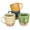 Safari Colors, variant on Ceramic Large Latte Mug Set (4 pieces), 16 oz - Microwave Safe, Porcelain Coffee Mugs with Large Handles - Modern, Unique Style, Perfect for Any Kitchen. Microwave Safe Ceramic.