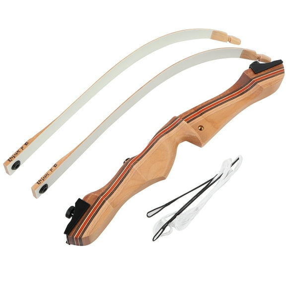 Takedown Design, 54in, 14lbs Outdoor Shooting Adventure Solid Wood Recurve Bow Handle for Right-Handed Hunters