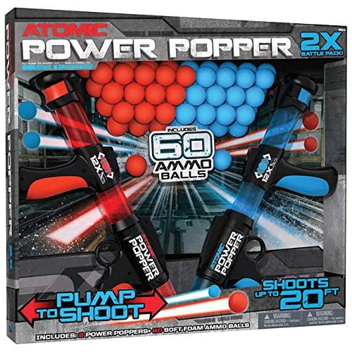 Atomic Power Popper Dual Battle Pack, With 60 Ammo Balls | Walmart Canada