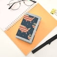 thumbnail image 7 of JIALIOU Nylon Trifold Card Wallet with ID Window Zipper Pocket for Men Women Teen States Shape Us Flag, 7 of 7