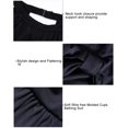 thumbnail image 4 of Women Two Piece Swimsuit Ruched High Neck Plunge Mesh Tankini Top Sets Swimwear, 4 of 7