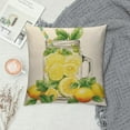 thumbnail image 2 of MLJA Summer Lemon Pillow Covers Pack Watercolor Gnome Hello Sunshine Yellow and Beige Home Decor Print Pillow Cases for Chair Car Sofa, 2 of 5