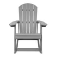 thumbnail image 2 of Alpine Corporation Light Gray Adirondack Rocking Chair, 2 of 4