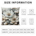 thumbnail image 5 of JEUXUS Pillow Case Abstract Floral Lily Picture Modern Botanical Print Short Plush Pillowcase White, 5 of 5
