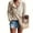 Beige, variant on TARAINYA Womens Blouses Long Sleeve Plaid Knit Button Up Cardigan Shirt Loose Fit V-Neck Casual Plus Size S-3XL