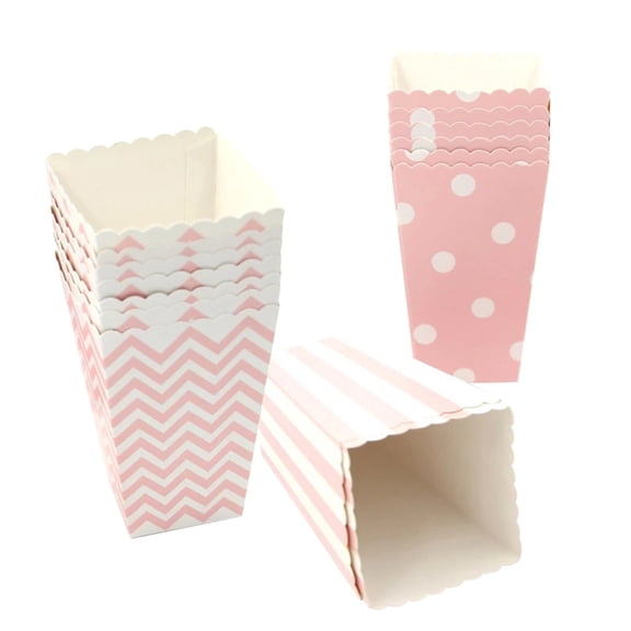 Milisten Popcorn Containers for Party Pink 36Pcs