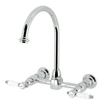 Kingston Brass KS1291BPL Bel-Air Bridge Kitchen Faucet, Polished Chrome