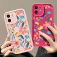 thumbnail image 4 of Funda de silicona con flores de colores para iPhone 15, 16 Pro Max, 14, 13, 12, 11 Pro Max, 7, 8, XR, XS, SE, a prueba de golpes, suave, TPU, 4 of 4