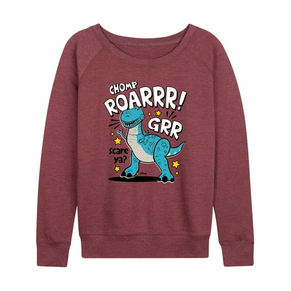 Toy Story 4 - Rex Scare Ya - Women's Lightweight French Terry Long Sleeve Shirt