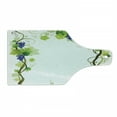 thumbnail image 1 of Vineyard Cutting Board, Swirled Leaves Freshness Fruit Garden Harvest Season Wine Growth Theme Print, Decorative Tempered Glass Cutting and Serving Board, Wine Bottle Shape, Green, by Ambesonne, 1 of 1