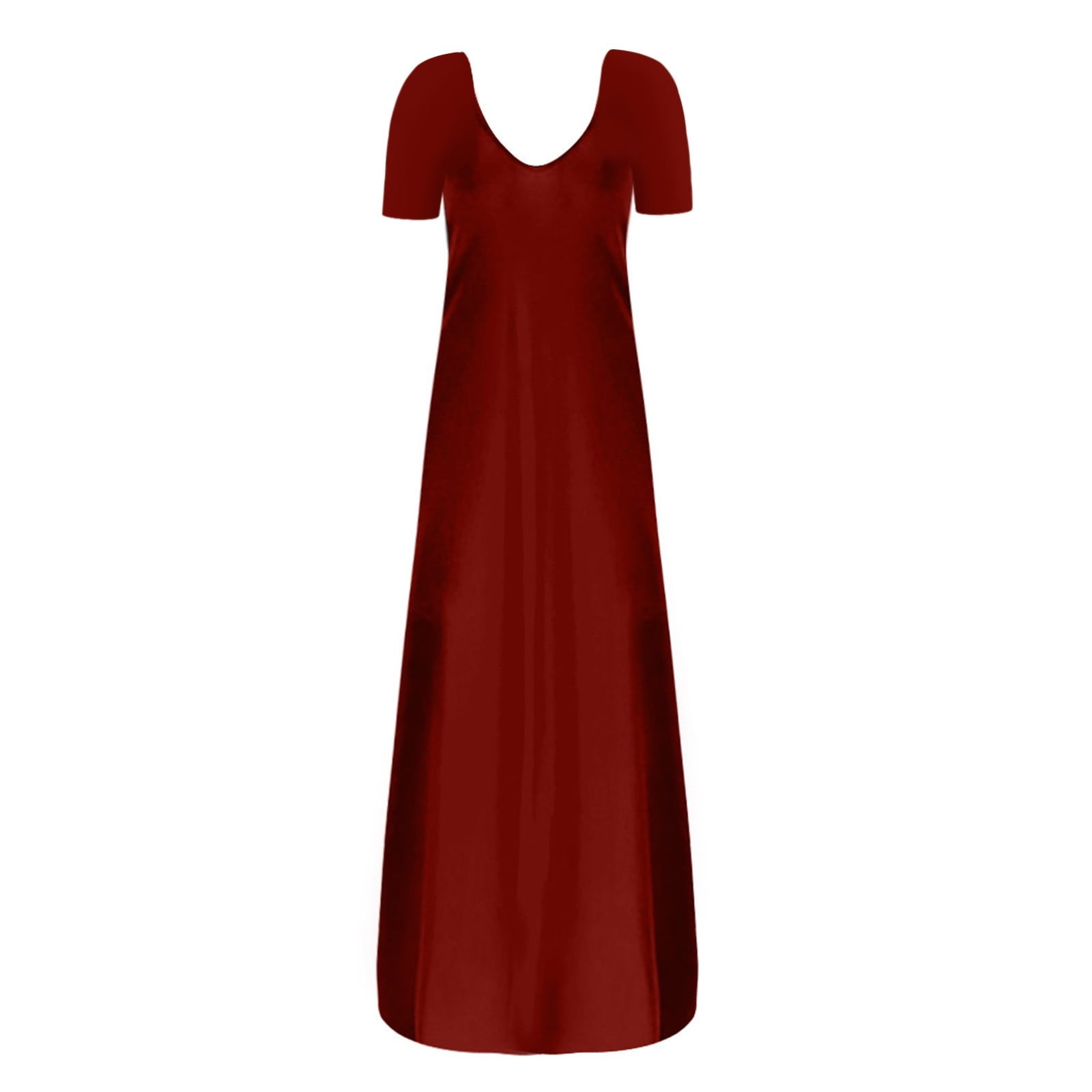 Puntoco Dresses for women 2025 elegant classy Women's Casual Sexy V Neck  3/4 Sleeves Club wear Party Outfits Wine 12(XXL) - Walmart.com
