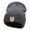 Heather Charcoal, variant on Luchador Mask Face Embroidered Long Knitted Beanie - Orange OSFM