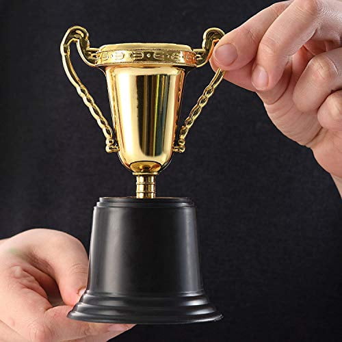 Competitions Plastic Trophies  12 Pack 5 Inch Cup Golden Trophies For Children 