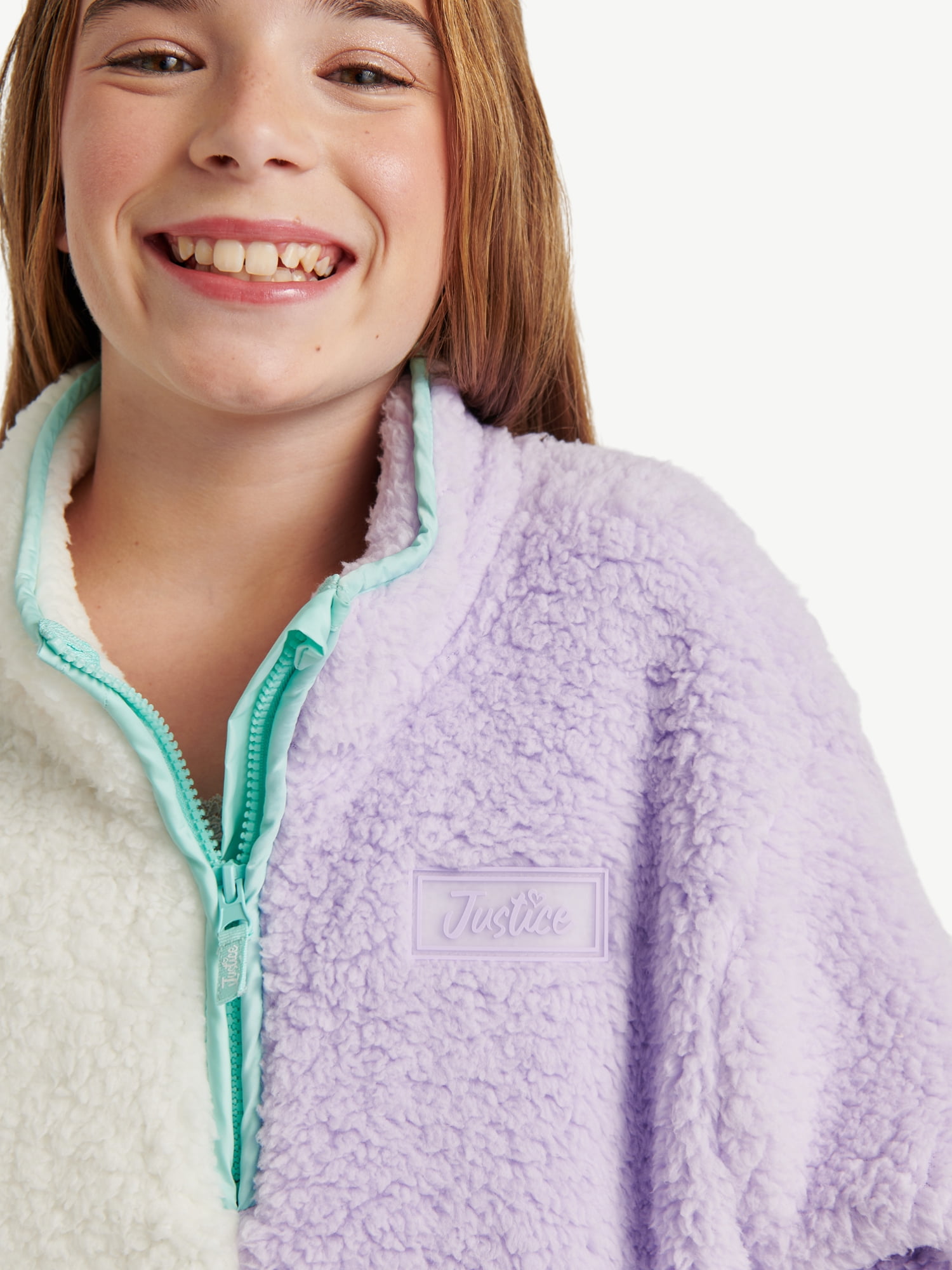 Justice Girls Colorblock Sherpa, Sizes XS - XL