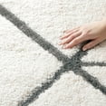 thumbnail image 6 of Everloom Carmen Cosmo Modern Diamond Area Rug, Ivory/Silver, 5'2"x7'2", 6 of 8