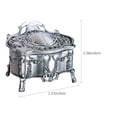 thumbnail image 2 of KAKOWELY Jewelry Box Metal Case Durable Storage for Rings Earrings Necklaces, 2 of 8
