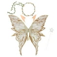 thumbnail image 1 of Set de 4 diademas con varita mágica, diadema de varita mágica con flores para cosplay, para mujeres y niñas, ligera y plegable, varita de metal, ideal para usar en el dormitorio, fiestas,, 1 of 9
