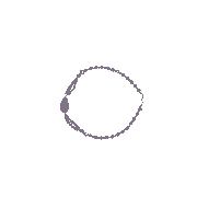 Mogul Purple Amethyst Beads Jewelry- Twisted Beads Stones
