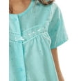thumbnail image 4 of Casual Nights Women's Short Sleeve Eyelet Embroidered House Dress, 4 of 5