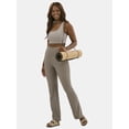 thumbnail image 2 of Avia Women's Ribbed SoftSculpt Flare Active Leggings with UPF 50, 31.5" Inseam, Sizes XS-XXXL, 2 of 5