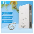 thumbnail image 5 of 8L Tankless Propane Gas Water Heater 16KW LPG Instant Hot Water Heater Boiler LED Display Outdoor Camping With Shower Head Kit ,Convertible Temperature Scale, 5 of 5