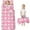 Pink Bows, variant on Pink Football and Drinks Pattern Toddler Nap Mats for Kids Preschool,Sleeping Mat Bag or Kids,Toddler Sleeping Bag,Toddler Nap Mat or Daycare