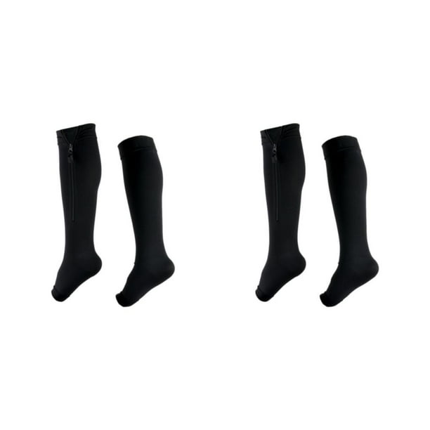 Calcetines de compresión graduados Qarigey para mujer y hombre negro XXL