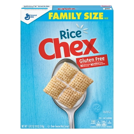 Rice Chex Cereal, Gluten-Free Cereal, 18 oz
