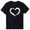 #1-Black, variant on PATLOLLAV Womens Short Sleeve O-Neck Heart-Shaped Print Casual Tops Blouse T-Shirts