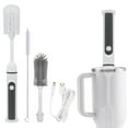 thumbnail image 3 of Water Bottle Brush, 15 Electric Bottle Brush Cleaner for Tumblers, Mugs, Glasses, Jars & Cups, Rechargeable, 2 Speeds, Includes Straw Cleaner Brush, Effortless Cleaning, 3 of 7