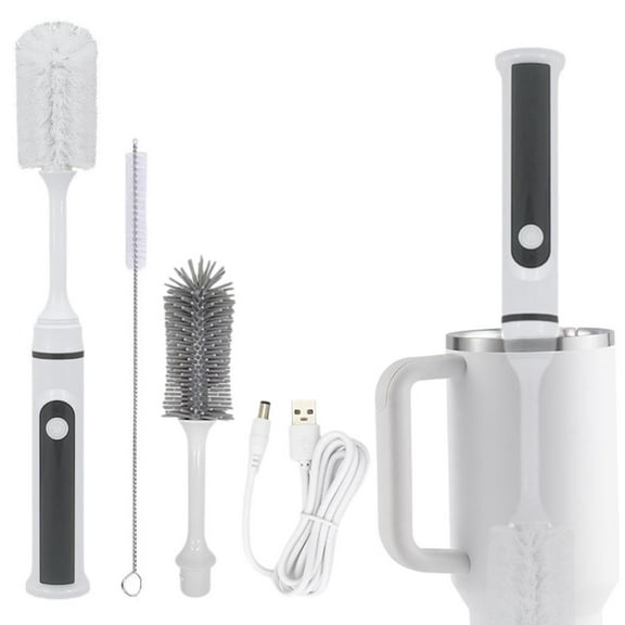 FurNest kkiuop Water Brush, 15'' Electric Brush Cleaner For Tumblers, Mugs, Cups, Glasses, Jars Rechargeable, &
