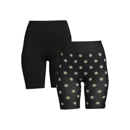 No Boundaries Juniors  Seamless Bike Shorts  2-Pack