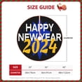 thumbnail image 4 of Kll Happy New Year 2024 Christmas Tree Skirt ,Party Decorations Farmhouse For Christmas Decorations Holiday Party, 4 of 8