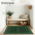 thumbnail image 3 of ODIKA 2'x3' Machine Washable Non-Slip Area Rug, Jade Labyrinth Scroll Artisan High Traffic Rug, Black, 581346, 3 of 7
