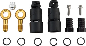 Jagwire Pro Hydraulic Brake Hose Quick-Fit Adaptor – Shimano XTR, XT, SLX, Black