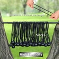thumbnail image 4 of Ball Bungee Cords 6in 50PCS Tarp Bungee with Balls Black Heavy Duty Canopy Tarp Tie Cords,Rubber UV Resistant Bungee Balls for Tent Poles Camping Shelter Projector Screen Cargo and Daily Use, 4 of 5