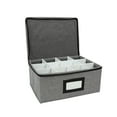 thumbnail image 2 of Caja de almacenamiento de cristalería con separadores para copas de vino tinto o , copas de champán y armario de cocina, 2 of 9