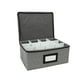 thumbnail image 2 of Caja organizadora de vino, capacidad para 12 copas, con para etiquetas y separadores. Organizador de vasos para bar o armario., 2 of 9