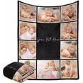 thumbnail image 3 of AISENIN Customized Blanket with Baby Pictures Multiple Designs Customized Gifts for Friend Family, 3 of 5