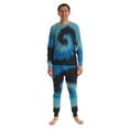 thumbnail image 2 of Just Love Family Thermal Set  Trendy Tie Dye Coordinated Sleepwear for Everyone (Tie Dye Blue Swirl - Men, Men Large), 2 of 3