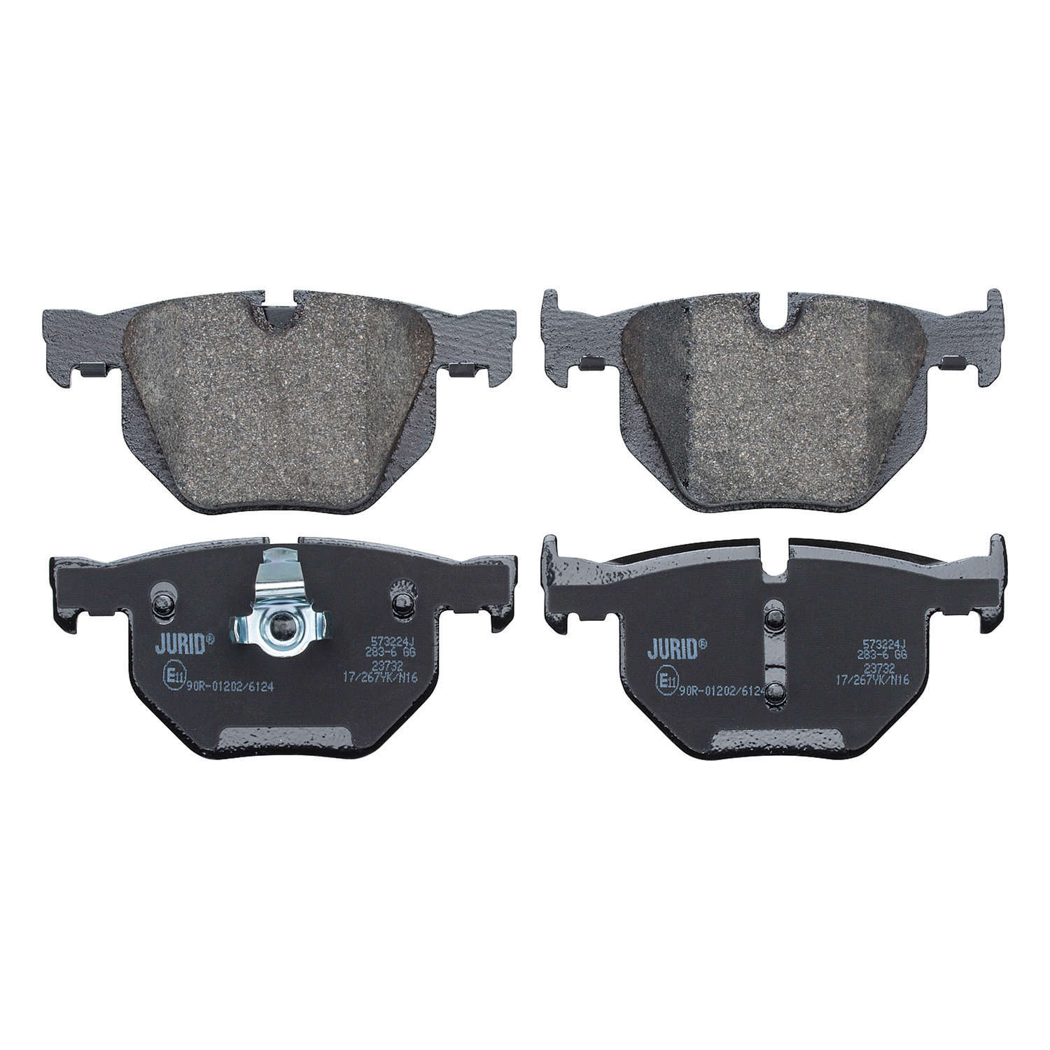 Jurid OE Formulated Brake Pad Set, w/ Shims