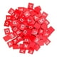 thumbnail image 2 of Letter Alphabet Puzzle Wood Chips for Literacy 100Pcs Red Natural Wooden Blocks, 2 of 3
