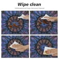 thumbnail image 4 of Nawypu  Round Edged Table Cover Printed Canvas Spill-Proof Oil-Proof Tablecloth Waterproof Table Cover for Dining Decorative (Mandala Modern Art Style), 4 of 7