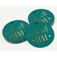 thumbnail image 3 of Inkdotpot Real Gold Foil Made With Love Text Tag Favor Hang Paper Tag 100 Piece, 3 of 6
