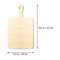thumbnail image 2 of HERFIER 6Pcs Unfinished Mini Wooden Cutting Board with Handle for DIY Crafts, 2 of 6