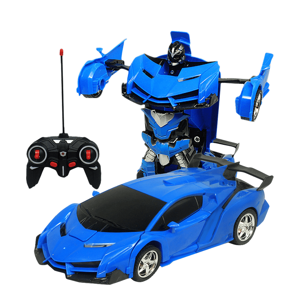 Futuristic Designed Remote-Controlled Toy Car With LED Light Gear Rotation