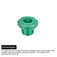 thumbnail image 4 of 17x4mm Aluminum RC Wheel Nut  Hex Wheel Drive Hubs for 1/8 RC Model Car TEAM C,4 Pack (Green), 4 of 6
