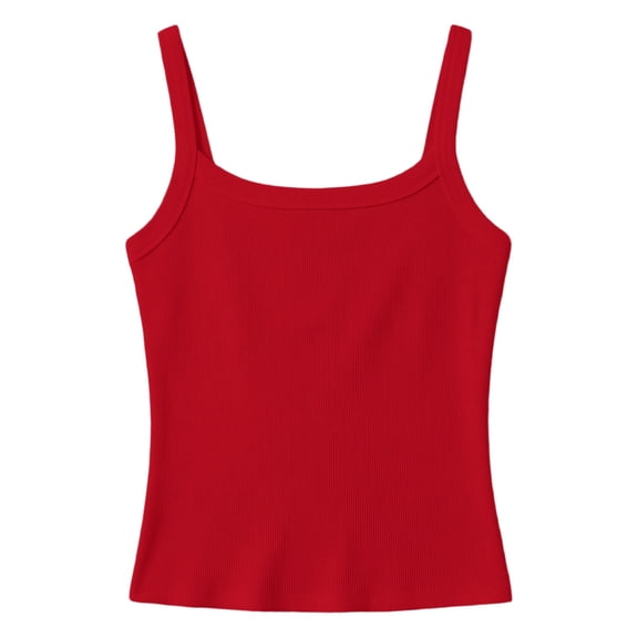 VUHXZWAF Tank Tops for Girls Ribbed Knit Sleeveless Shirt Kids Cotton Tees for Everyday Wear Size 15-16 Years