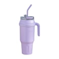 thumbnail image 2 of Termo de Acero Inoxidable de Doble Pared Extra Grande 1.5 Litros, Vaso Térmico con Popote y Tapa Hermética. Mantiene Bebidas Frías Hasta 10 Horas y Calientes 8 Horas, para Agua, Café y más, 2 of 9